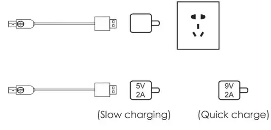 Line Friends BT21 Charging Mouse Pad - Instructions