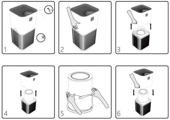 leking P550 Fashion Air Purifier - parts 7