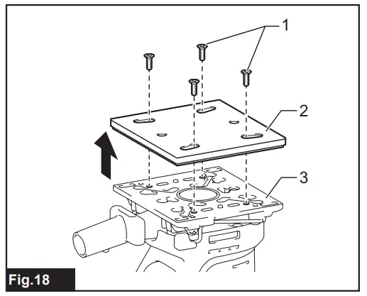 Loosen and remove the four screws