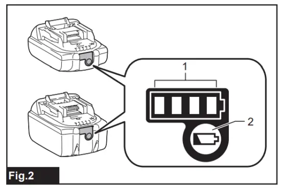 Indicating the remaining battery capacity