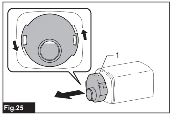Installing and removing dust bag