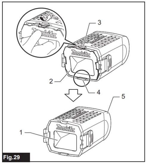 Replacing paper filter 