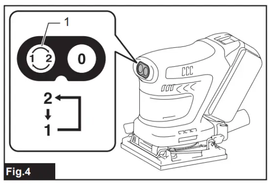 Changing the tool speed 
