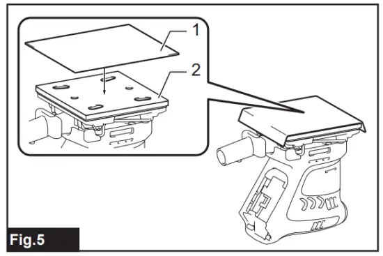 Installing and removing abrasive paper