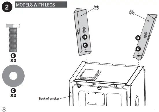 Masterbuilt MES 130P 30 in 1 8 Digital Electric Smoker - Assembly1