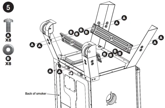 Masterbuilt MES 130P 30 in 1 8 Digital Electric Smoker - Assembly4