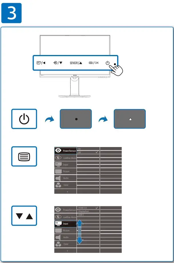 Philips Brilliance 272P7 LCD Monitor - Buttons 1