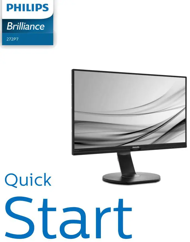 Philips Brilliance 272P7 LCD Monitor User Manual
