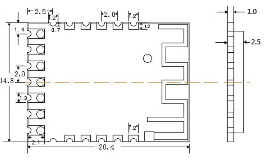 REXENSE REX3B21 Low-Power Zigbee Module 2