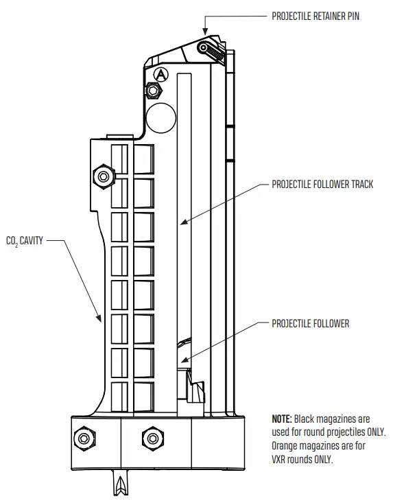 TCP Non Lethal Pepperball Launcher - MAGAZINE