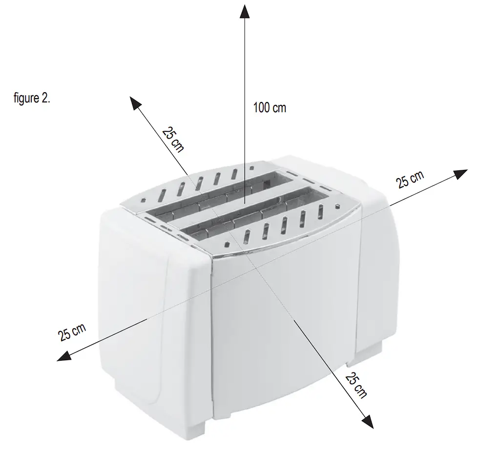 HG KP 01 Electric Toaster Dimensions