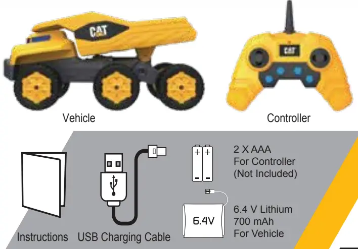 Funrise F82440 CAT Massive Mover - CONTENTS