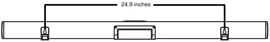 CRAIG CHT988 37 INCH STEREO SOUND BAR SYSTEM - Distance Brackets