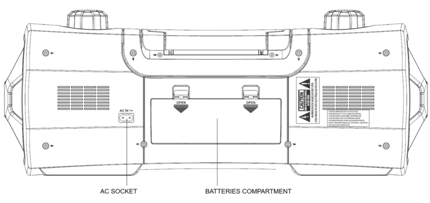 SYLVANIA-SRCD1075BT-CD-PLAYER-FM-RADIO-BLUETOOTH-LED DISPLAY-fig-4