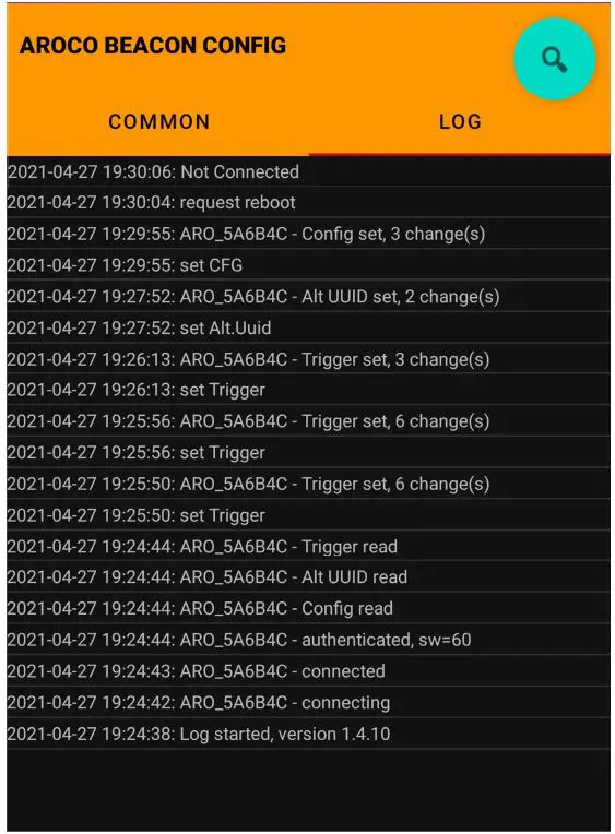 RODSUMWIRELESS AC-BLE-T110G Wireless Beacon with Vibration Detection FIG 25