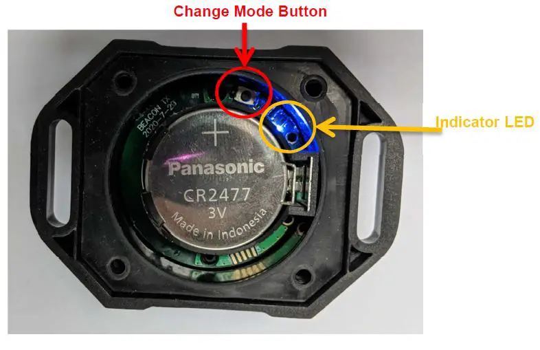 RODSUMWIRELESS AC-BLE-T110G Wireless Beacon with Vibration Detection FIG 7