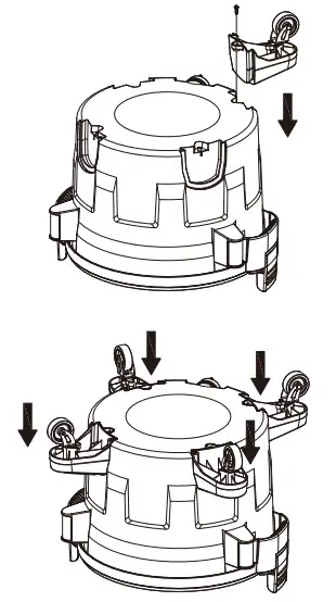 DEWALT DXV09P QTA 9 Gallon 34L Portable Wet or Dry Vacuum -CASTER ASSEMBLY