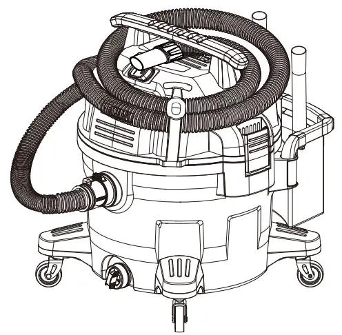 DEWALT DXV09P QTA 9 Gallon 34L Portable Wet or Dry Vacuum -STORAGE