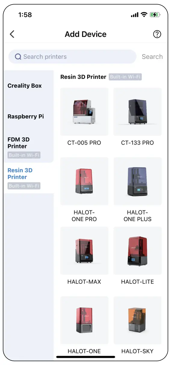 Creality Cloud App Print