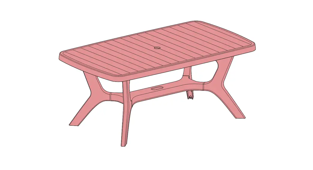 Allibert 442220 Baltimore Table Garden Table Graphite Instructions