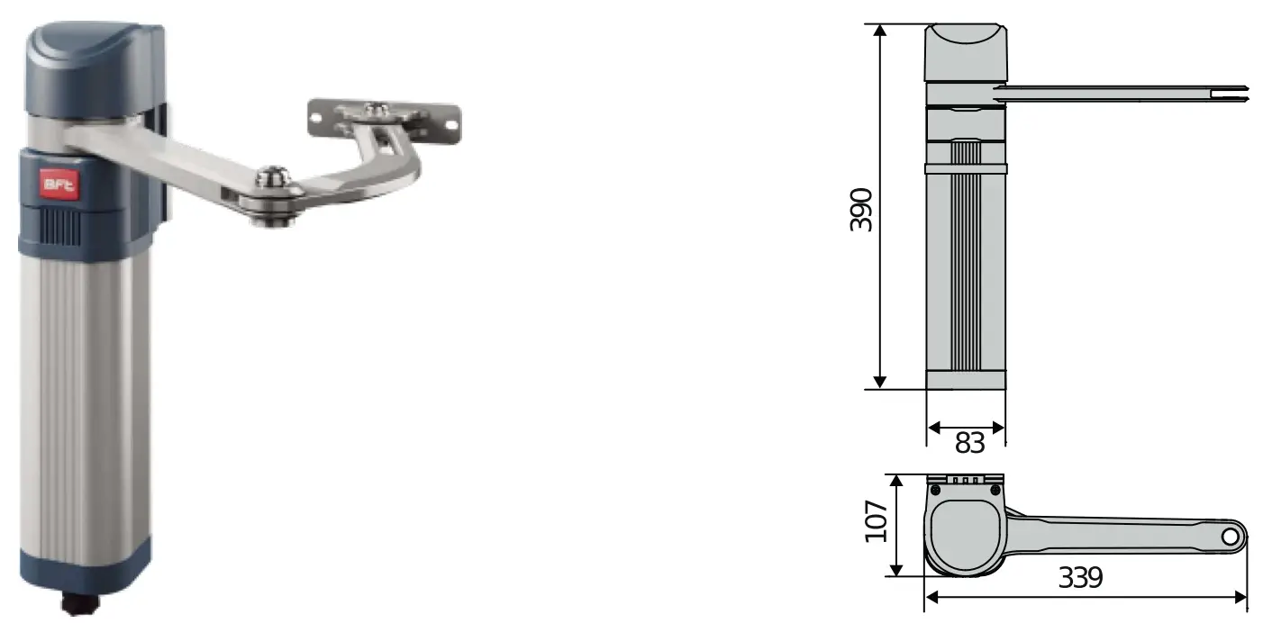 U-LINK E5BTA Electro mechanical automation swing gates