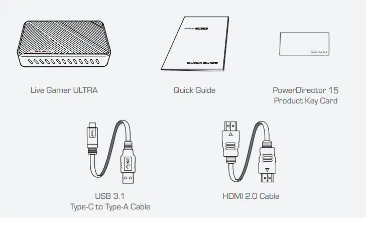 AVerMedia LIVE Gamer Ultra Capture Device-Inside the box