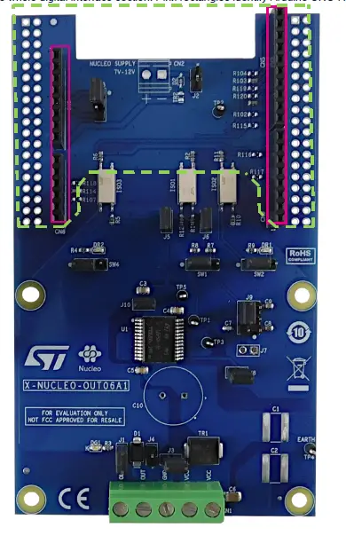 STMicroelectronics UM2866 X-NUCLEO-OUT06A1 Industrial Digital Output Expansion Board fig 2