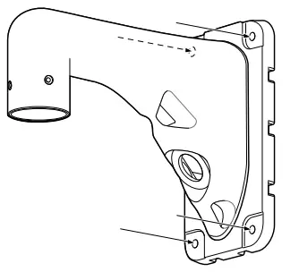 i-PRO-WV-QWL501-W-Wall-Mount-Bracket-fig-2