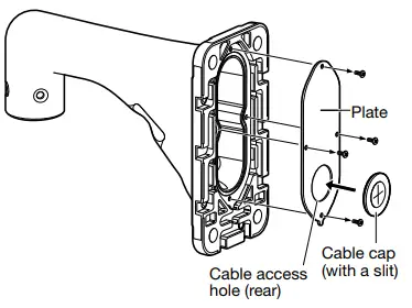 i-PRO-WV-QWL501-W-Wall-Mount-Bracket-fig-8