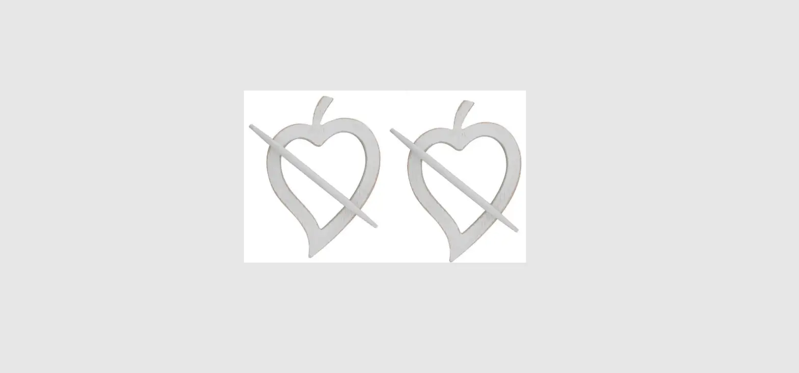 Homedepot L235801set Wooden Heart Curtain Tiebacks Installation Guide