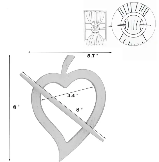 HOMEDEPOT-L235801SET-Wooden-Heart-Curtain-Tiebacks-FIG-1