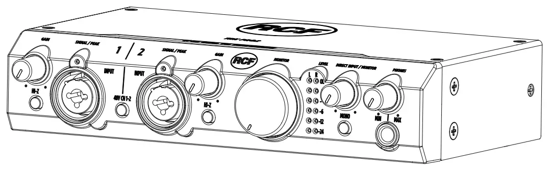 RCF TRK-PRO2 24 BIT 192kHz USB AUDIO INTERFACE - fig 6