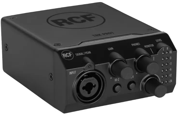 RCF TRK-PRO2 24 BIT 192kHz USB AUDIO INTERFACE