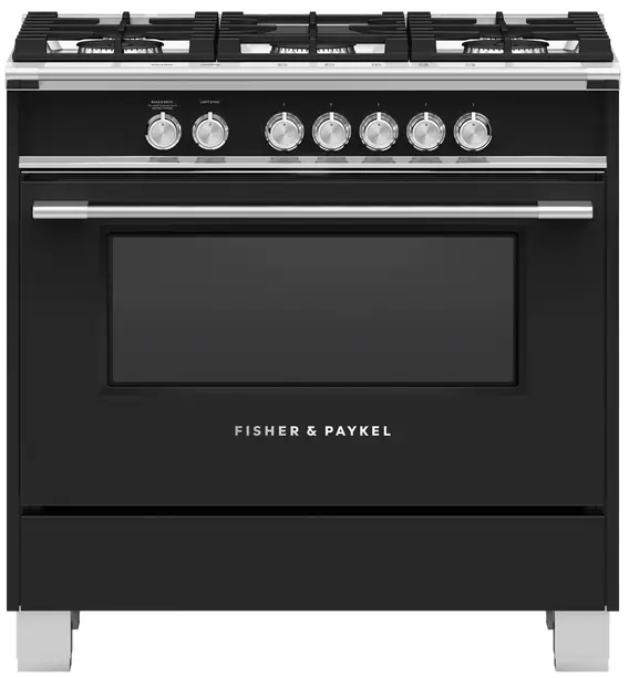 FISHER PAYKEL OR36SCG4B1 36 Inch Gas Range with 5 Burners