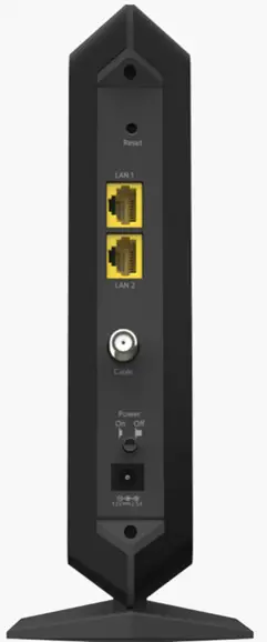 Image of back of the Netgear CM1000