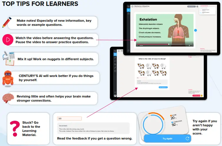 TOP TIPS FOR LEARNERS