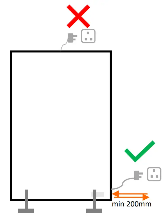 HERSCHEL XLS300W Select XLS Range Smart Infrared Panel Heaters - plug in the heater 1