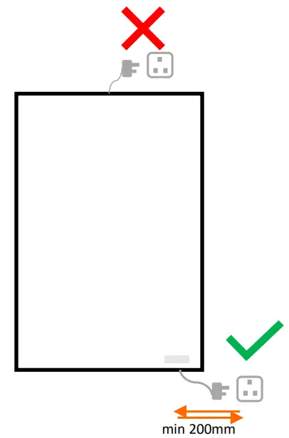 HERSCHEL XLS300W Select XLS Range Smart Infrared Panel Heaters - plug in the heater