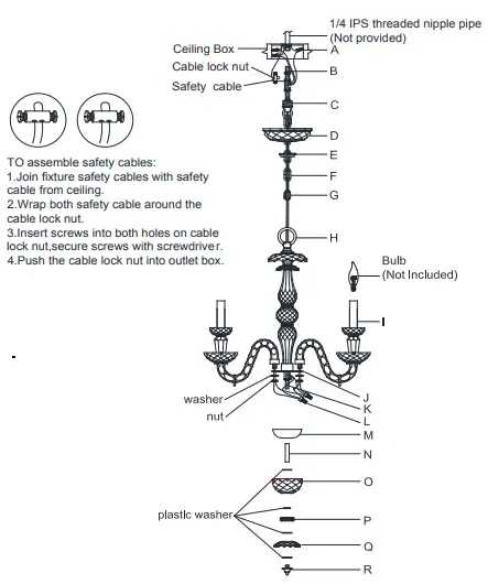 VISUAL COMFORT RL 5004 Ralph Lauren Daniela 4-Light Chandelier-fig2