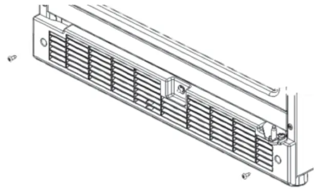 Whirlpool WUR50X24HZ Under Counter Refrigerator - base grille