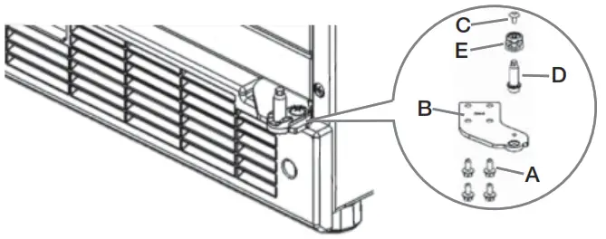 Whirlpool WUR50X24HZ Under Counter Refrigerator - cabinet