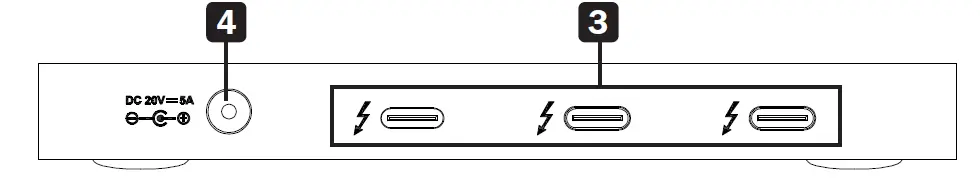 TRIPP-LITE MTB4-HUB3-01 Thunderbolt 4 Multi Port Hub fig 2