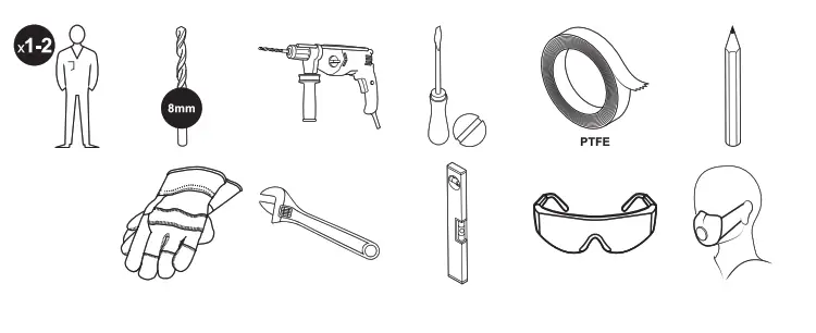 SCREWFIX 2744BTU Double Panel Plus Single Convector Radiator 500 x 700mm White - FIG