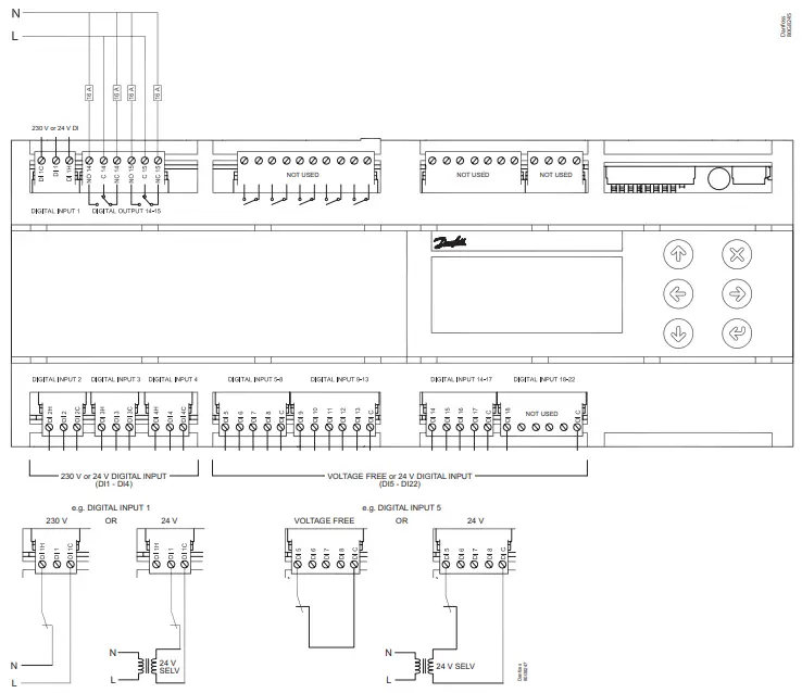 Danfoss vAK PC 651A Pack Controller -, upper level