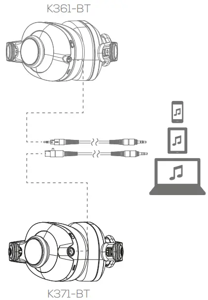 AKG K371-BT Over-Ear Closed-Back Foldable Studio Headphones-fig5