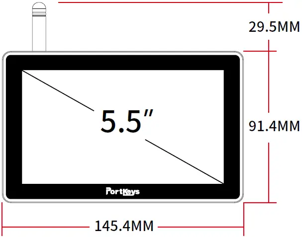 PortKeys BM5WR SDI 5.5 Inch Touch Screen Monitor 01