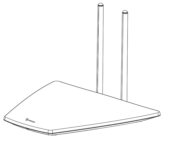 ANTOP AT-221BV Aero + Amplified Indoor HDTV Antenna