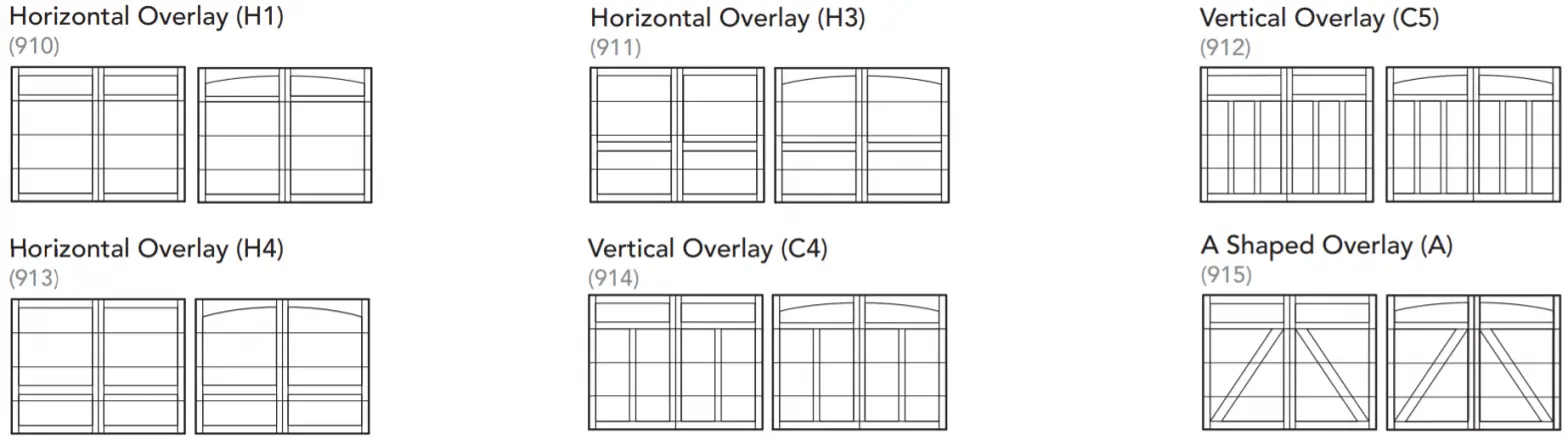 OVERHEAD DOORS 7565 - panel style