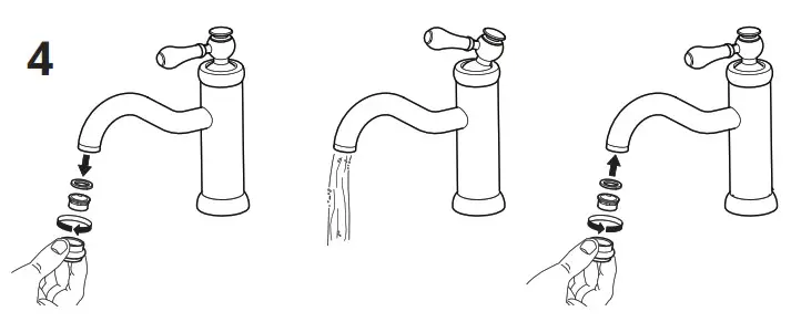 IKEA 704 960 64 HAMNSKÄR Wash Basin Mixer Tap with Strainer - Product Overview 10