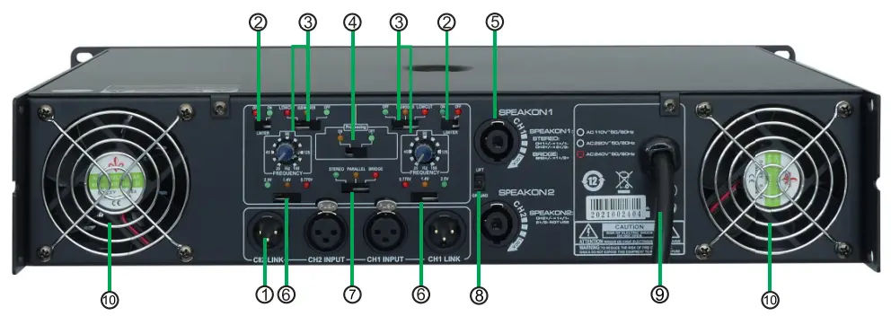 iVO TPM-2.3 Professional Power Amplifier - parts 1
